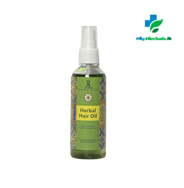 Dhee Herbal Hair Oil bottle, showing an Ayurvedic hair treatment oil for growth, dandruff control, and shiny black hair.