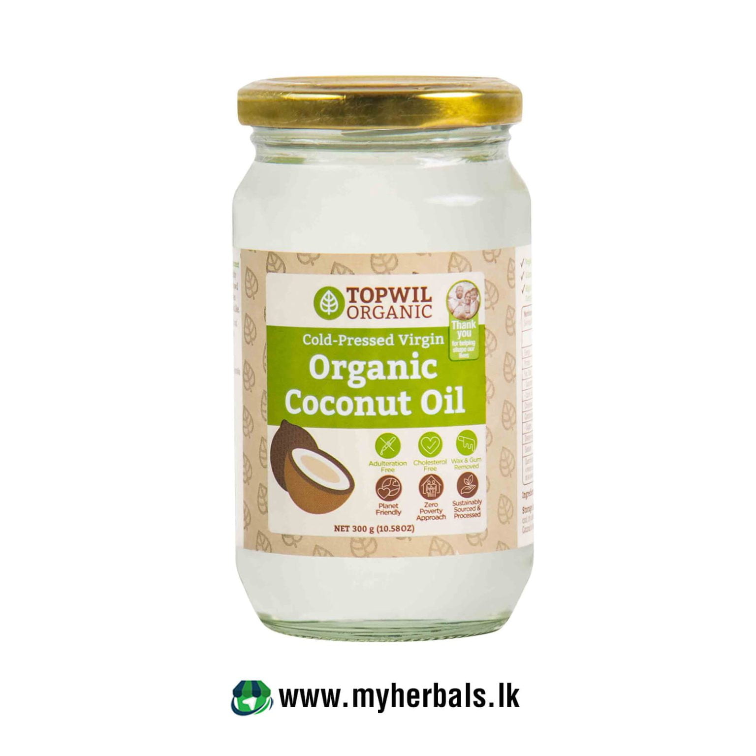 Cold Pressed Organic Virgin Coconut Oil My Herbals 3271