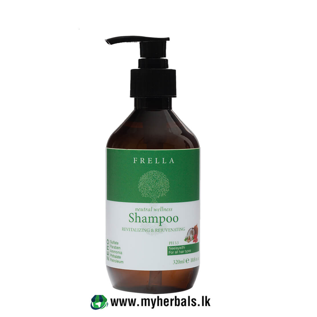 Frella Sulfate Free Shampoo with Neelyadhi Herbal Oil 320ml