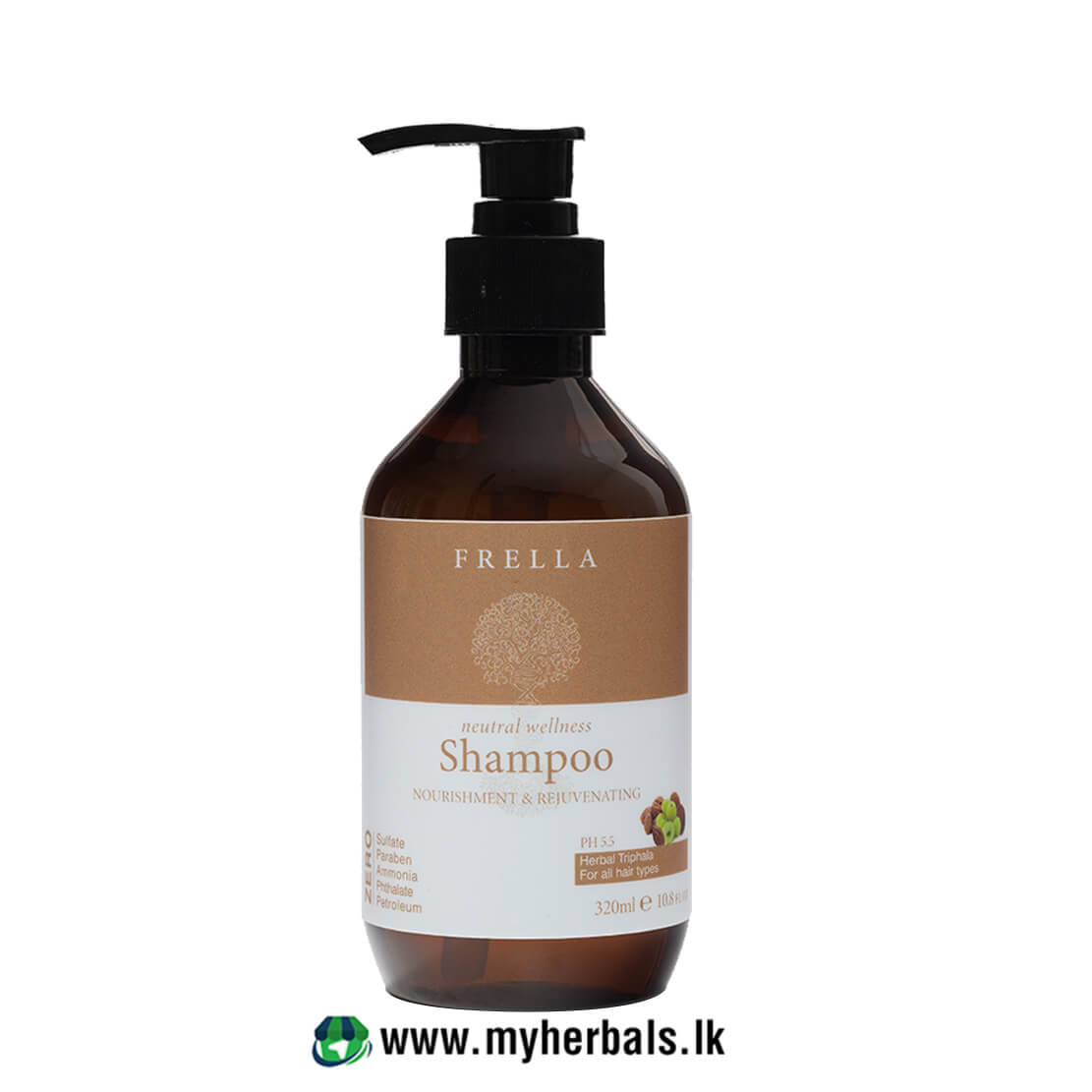 Frella Sulfate Free Shampoo with Triphala Herbal Oil 320ml