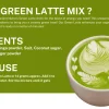 Ancient Nutra Green Latte Mix container, a green superfood powder for detoxification, energy, and immune support. This indicates the product description of Ancient Nutra Green Latte.