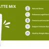 Ancient Nutra Green Latte Mix container, a green superfood powder for detoxification, energy, and immune support. This indicates the health benefits of Ancient Nutra Green Latte.