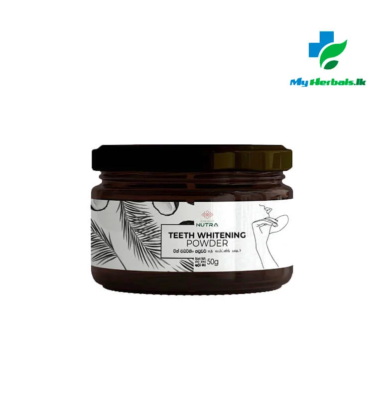 Ancient Nutra Teeth Whitening Powder jar, a natural solution for a brighter smile and stain removal.