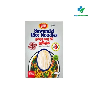 A packet of RADHA LANKA Suwadel Rice Noodles 300g, a natural heirloom rice noodle for healthy and gluten-free meals. Shop Now at www.myherbals.lk